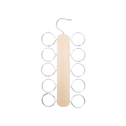 Tuchhalter Smalto, silber/natur