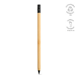 "Kerouac Pen" Tintenloser Stift aus Bambus mit Graphitspitze und Radiergummi