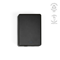 Hooke Powerbank aus rABS mit 10.000 mAh. Magnetisches Laden