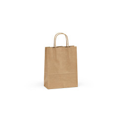 "Vesuvio S Kraft Bag" braune FSC®-Kraftpapiertasche aus Recyclingpapier (115 g/m²)
