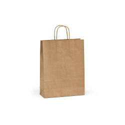 "Vesuvio M Kraft Bag" braune FSC®-Kraftpapiertasche aus Recyclingpapier (115 g/m²)
