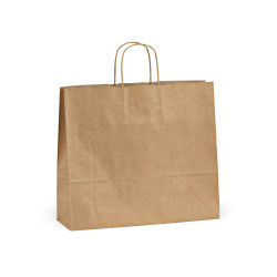 "Vesuvio XL Kraft Bag" braune FSC®-Kraftpapiertasche aus Recyclingpapier (115 g/m²)