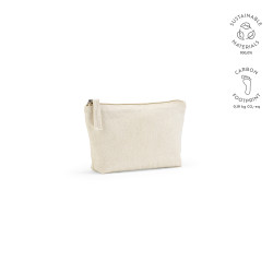 Cairo S 1,1L Kulturtasche, 320gsm recyceltes Baumwolle mit Reißverschluss Cairo S 1,1L Kulturtasche, 320gsm recyceltes Baumwolle mit Reißverschluss