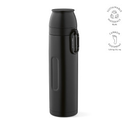 Flinders Thermos recycelter Edelstahl, 1080 ml. Mit 2 Bechern und Karabiner Flinders Thermos recycelter Edelstahl, 1080 ml. Mit 2 Bechern und Karabiner