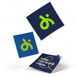 Aufkleber Quadratisch