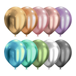 Luftballon „Chrome“, Größe L (ø ca. 33 cm)