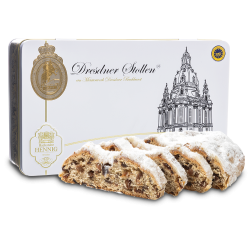 750g Dresdner Stollen® in Geschenkdose "Edition Frauenkirche" 750g Dresdner Stollen® in Geschenkdose "Edition Frauenkirche"