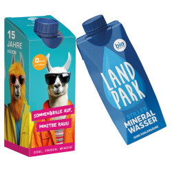 Drink Pack Landpark Mineralwasser naturelle in Werbeverpackung