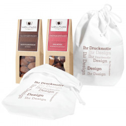 Geschenkset Premium Snacks im Baumwollsäckchen