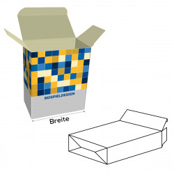 Faltschachteln mit Steckboden, 340 mm Breite