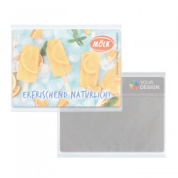 rPET GripCleaner® 4in1 Mousepad im Pergaminbeutel mit individueller Einlegekarte rPET GripCleaner® 4in1 Mousepad im Pergaminbeutel mit individueller Einlegekarte