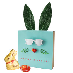 Lindt Präsent im Werbeschuber "Hasenohren"