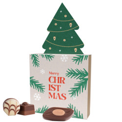 Lindt Präsent im Werbeschuber "Tannenbaum"