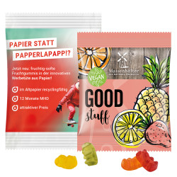 Minitüte 12 g Trolli Vegane Gummibärchen 14% Fruchtsaft