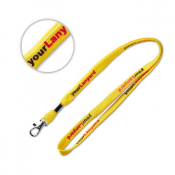 Tubular Lanyard mit Metallklemme. 
