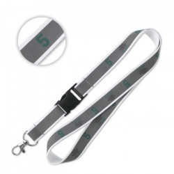 Reflektierendes Lanyard mit abnehmbarem Kunststoff Steckverschluss