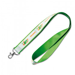 Polyester Lanyard mit Satinbezug