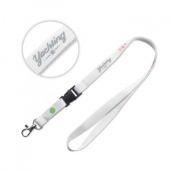 Recyceltes PET Lanyard mit Steckverschluss  Recyceltes PET Lanyard mit Steckverschluss