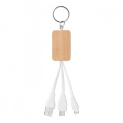 CLAUER Schlüsselring-Ladekabel 3in1