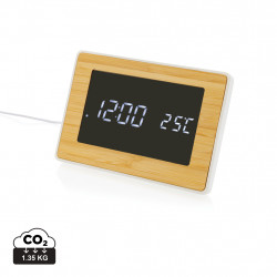 Utah LED-Uhr aus RCS rKunststoff & Bambus Utah LED-Uhr aus RCS rKunststoff & Bambus