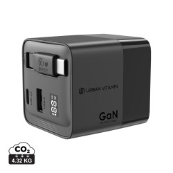 Urban Vitamin Mendocino 65W GaN-Charger mit einziehb. Kabel Urban Vitamin Mendocino 65W GaN-Charger mit einziehb. Kabel