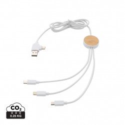 Ontario 6-in-1 Kabel aus RCS recyceltem Kunststoff Ontario 6-in-1 Kabel aus RCS recyceltem Kunststoff