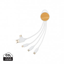 rundes Ontario 6-in-1 Kabel aus RCS recyceltem Kunststoff rundes Ontario 6-in-1 Kabel aus RCS recyceltem Kunststoff