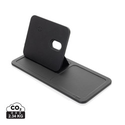 Swiss Peak 3-in-1- Wireless-Charging Desk-Tray aus RCS rPU Swiss Peak 3-in-1- Wireless-Charging Desk-Tray aus RCS rPU