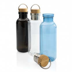 RCS rPET Flasche with Bambusdeckel und Griff RCS rPET Flasche with Bambusdeckel und Griff