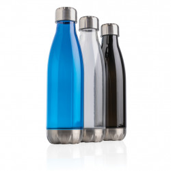 Auslaufsichere Trinkflasche mit Stainless-Steel-Deckel