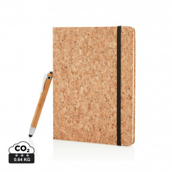 Kork A5 Notizbuch mit Bambus Stift und Stylus Kork A5 Notizbuch mit Bambus Stift und Stylus