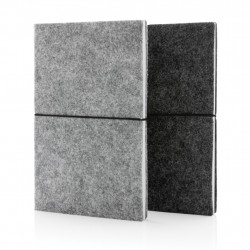 A5-Softcover-Notizbuch aus GRS zertifiert recyceltem Filz A5-Softcover-Notizbuch aus GRS zertifiert recyceltem Filz
