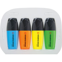 STABILO BOSS MINI 4er-Set Leuchtmarkierer STABILO BOSS MINI 4er-Set Leuchtmarkierer