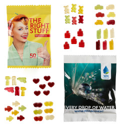 Tütchen mit Bären Company Fruchtgummi - Standard-Motive Tütchen mit Bären Company Fruchtgummi - Standard-Motive