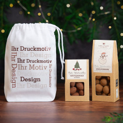 Duo-Snackset Weihnachten im Baumwollsäckchen