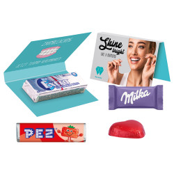 Werbekarte Visitenkartenformat Extra Professional Kaugummi zuckerfrei