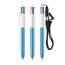 BIC® 4 Colours® Shine with lanyard ballpen