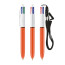 BIC® 4 Colours® Fine with lanyard ballpen