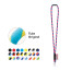 WISBECH. SET Lanyard TUBE Long (Ø 7 mm) mit 9 mm Schnappkarabiner und Ø 7 mm Sicherheitsverschluss