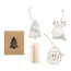 Christbaumschmuck zum Ausmalen Oppland, natur