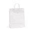 "Etna L Kraft Bag" weiße FSC®-Kraftpapiertasche (100 g/m²)