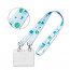 Recyceltes PET, Sublimation Lanyard mit 2 Metallkarabinern.