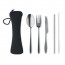 5 SERVICE Besteck-Set Edelstahl