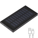 Solar Powerbank aus Metall 8.000mAh SAVERIO