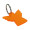 Schlüsselanhänger "Engel", trend-orange