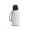 Trinkflasche "School", 700 ml, inkl. Strap, weiß, schwarz