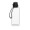 Trinkflasche "School", 1,0 l, inkl. Strap, transparent, schwarz