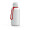 Trinkflasche "School", 1,0 l, inkl. Strap, weiß, weiß, rot