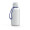 Trinkflasche "School", 1,0 l, inkl. Strap, weiß, weiß, blau