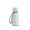 Trinkflasche "School", 400 ml, inkl. Strap, weiß, weiß, schwarz